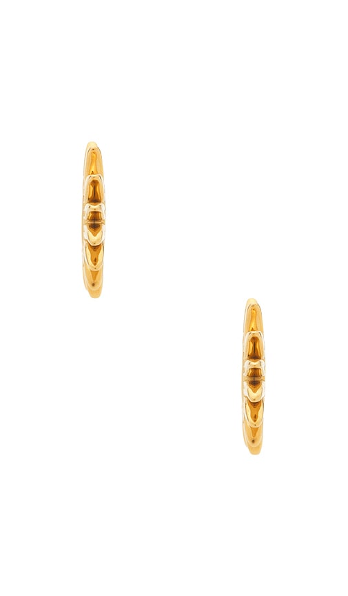  Emma Pills Creolen Desert In Metallic Gold. 