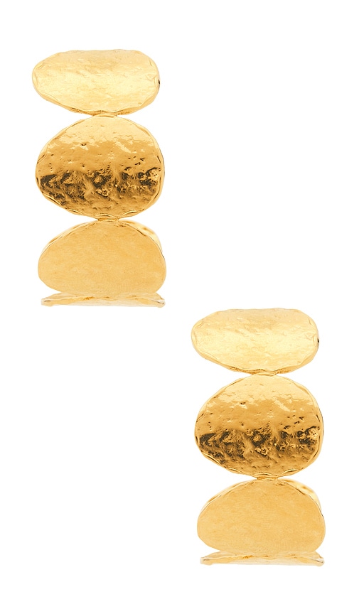  Emma Pills Creolen Sunset In Metallic Gold. 