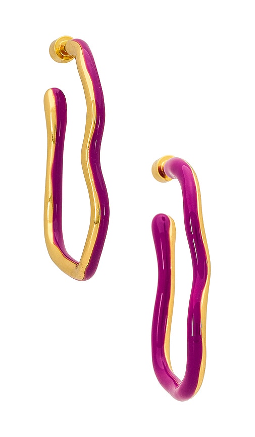 EMMA PILLS Obsession Hoops in Lilac & Gold | REVOLVE