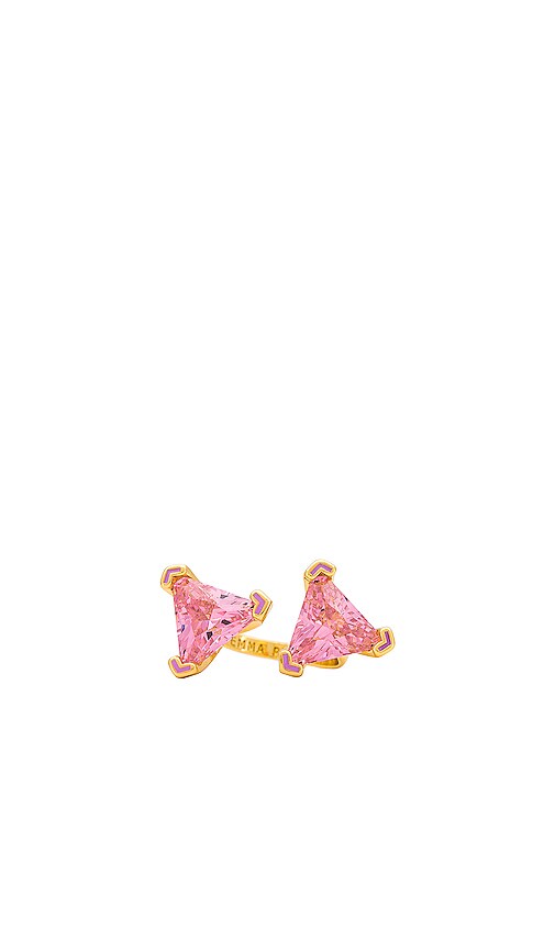 EMMA PILLS Own It Double Ring in Pink & Gold REVOLVE