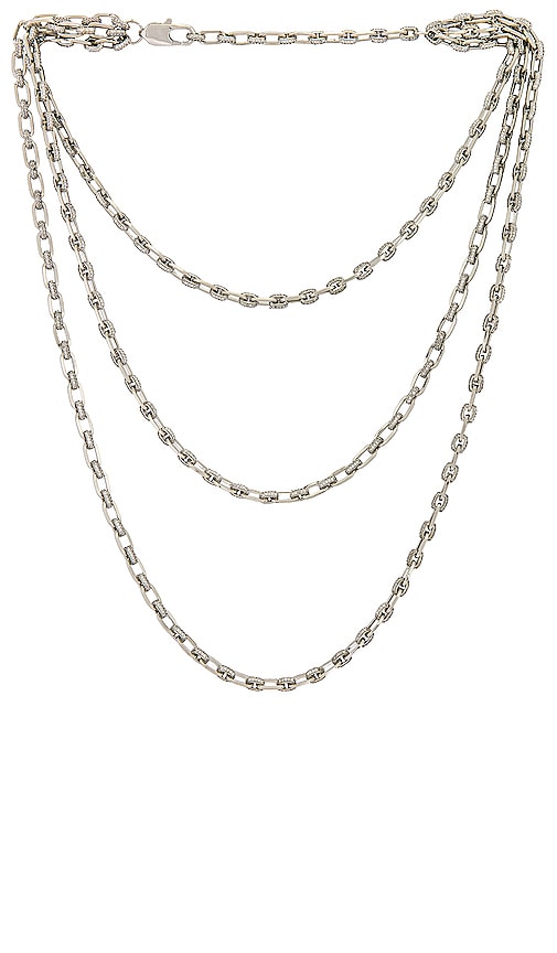 EMMA PILLS Chain Reaction Necklace in Silver | REVOLVE