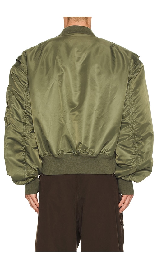  Entire Studios Cropped Broad Bomber In Green. Size S. Also In M, L, Xl/1x. 