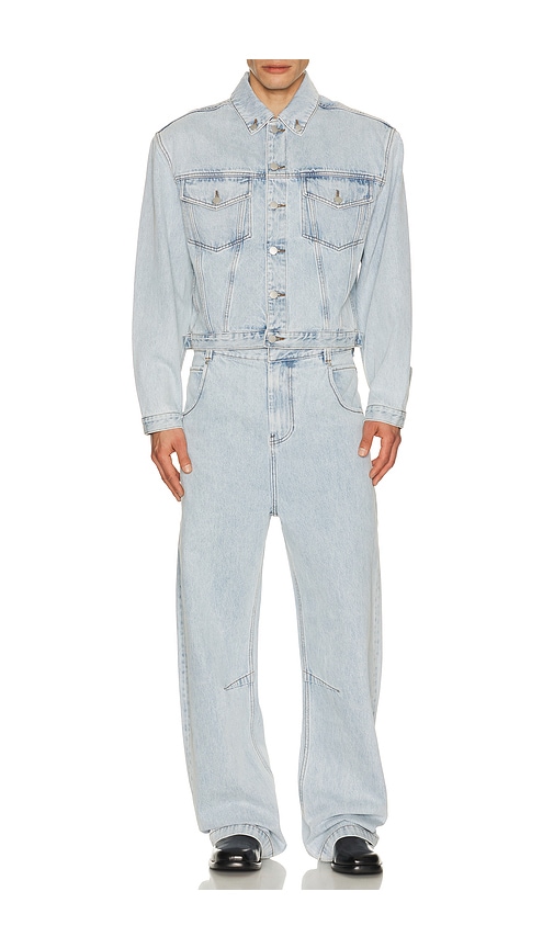  Entire Studios Jeansjacke Shrunken In Blue. Größe Xs. Also In S, M. 