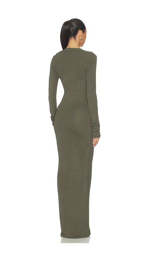  Entire Studios Kleid V Neck Midi In Olive. Größe Xs. Also In S, M, L. 