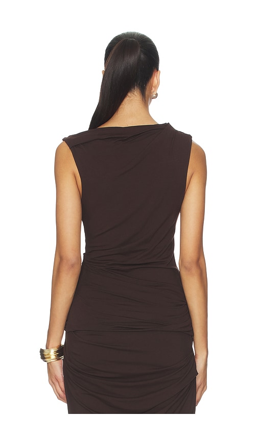  Entire Studios Oberteil Drape Tank In Chocolate. Größe Xs. Also In S, M, L. 
