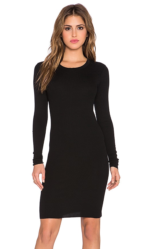 enza costa black dress