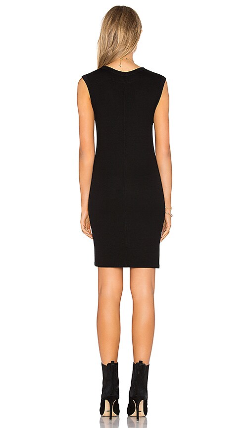 ENZA COSTA RIB SLEEVELESS MINI DRESS