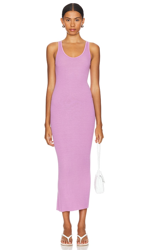 Shop Enza Costa Knit Maxi Dress In Pink