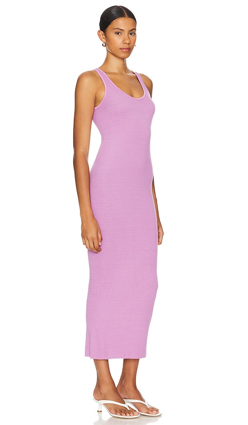 Shop Enza Costa Knit Maxi Dress In Pink