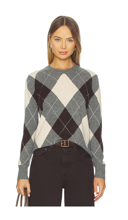 Enza Costa Knit Cashmere Sweater €“ Ťšè‰²è�±å½¢èš±çº¹. Űºç � M (also €“ L, S, Xs). In Multi