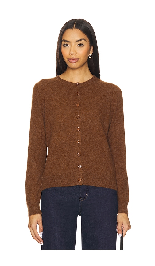 Enza Costa Cashmere Fitted Cardigan