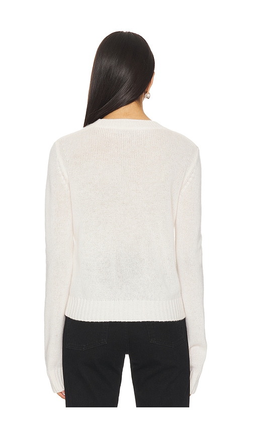  Enza Costa Langarm-pullover Mit Rundhalsausschnitt Easy In White. Größe S. Also In M, L. 