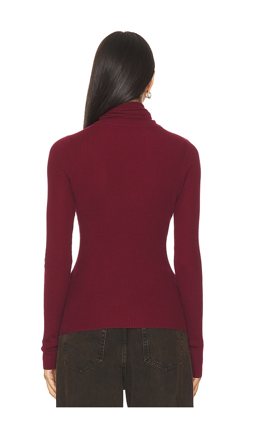  Enza Costa Rollkragenpullover Im Lagenlook In Burgundy. Größe S. Also In M. 
