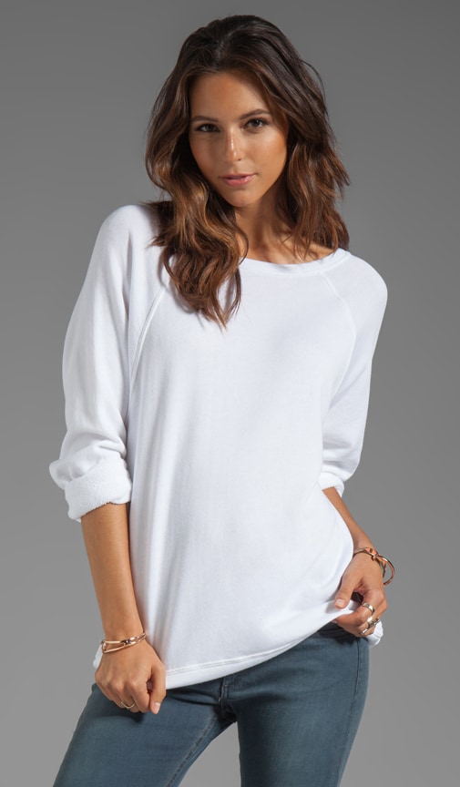 Cashmere French Terry Long Sleeve Raglan Sweatshirt