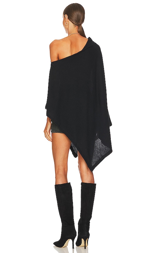  Enza Costa Poncho In Black. 