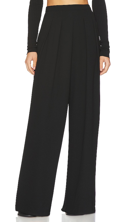 Jacquemus High-rise pleated crepe trousers