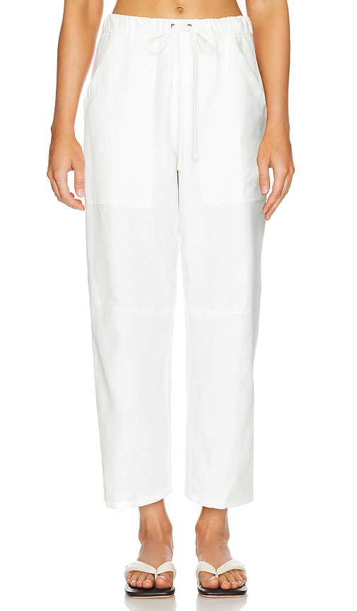 Enza Costa Utility Pant in Off White