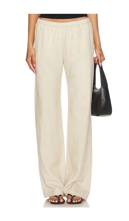 Enza Costa Twill Everywhere Pant in Stone | REVOLVE