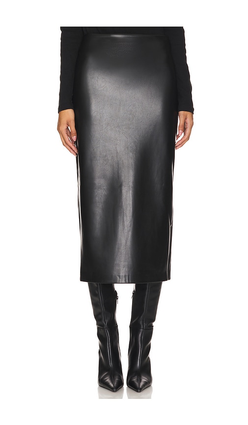 Koza Leathers Women's Genuine Lambskin Leather Skirt - Knee Length, Real Leather, Size XXX-Large (Waist 40-41")