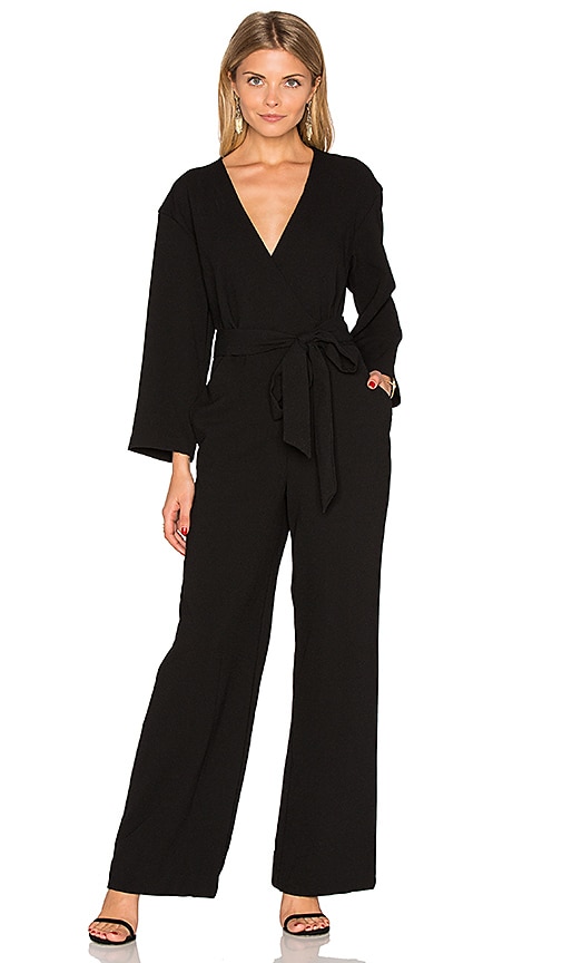 long sleeve wrap jumpsuit