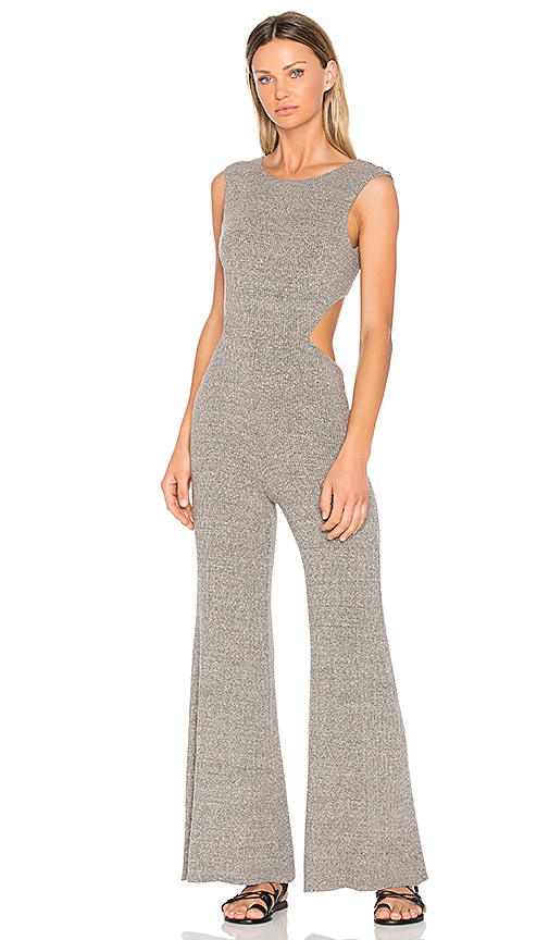 grey wrap jumpsuit