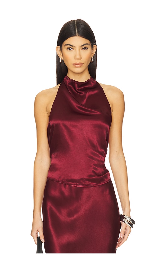 slim fit dress slacks Ava Presley Satin Halter Prom Dress 47018 main image 0