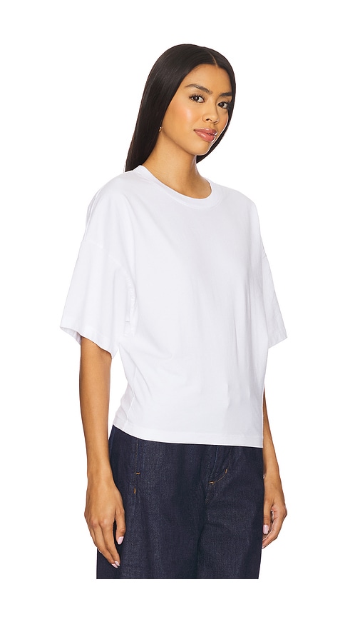 ENZA COSTA SHORT SLEEVE SUPIMA CURVE TEE