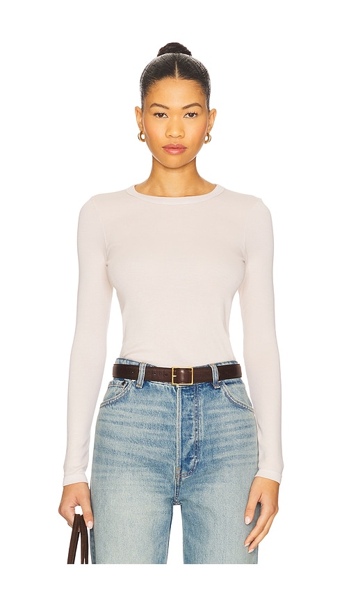 Enza Costa Supima Cotton New Classic Long Sleeve Tee