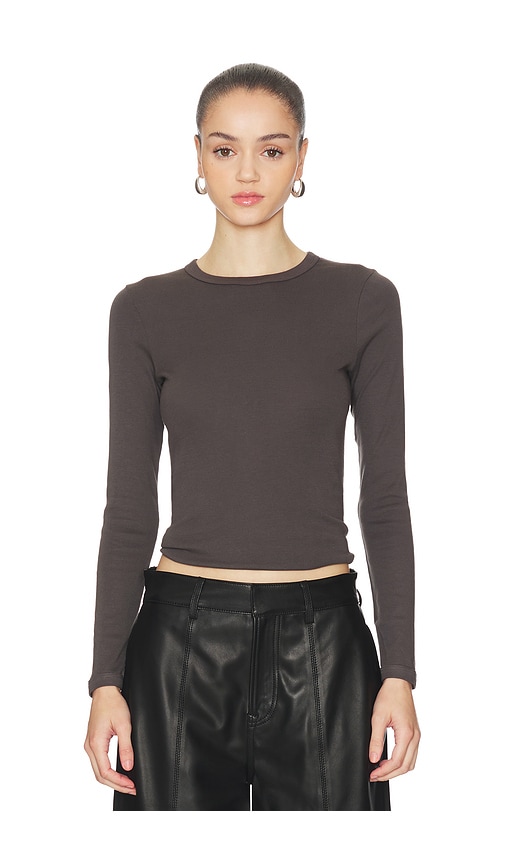 Enza Costa Supima Long Sleeve Tee