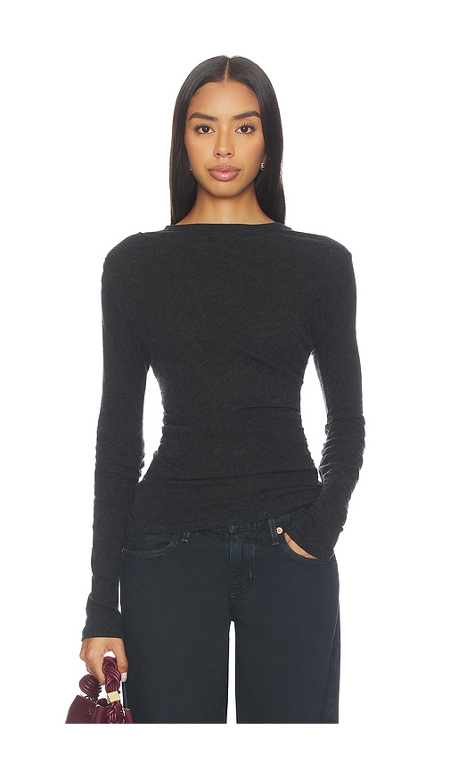 Enza Costa Jersey Long Sleeve Crew Top