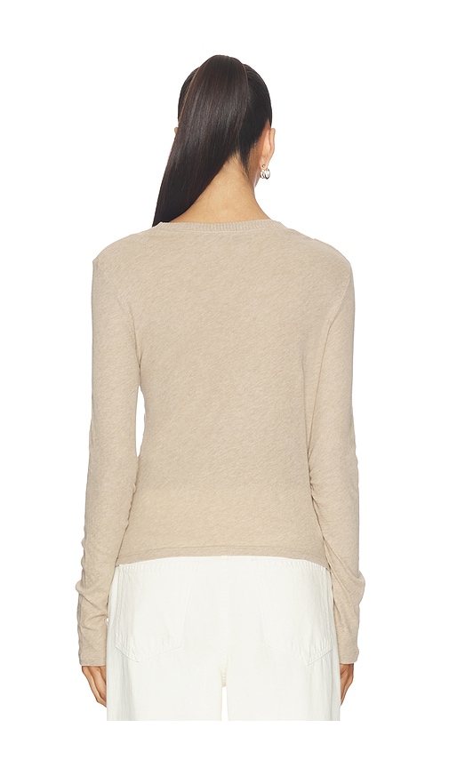  Enza Costa Langarm-trikot Mit Rundhalsausschnitt In Beige. Größe S. Also In M. 