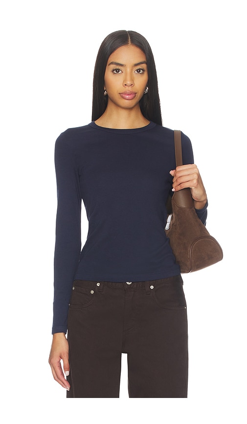 Enza Costa Supima Classic Long Sleeve Tee
