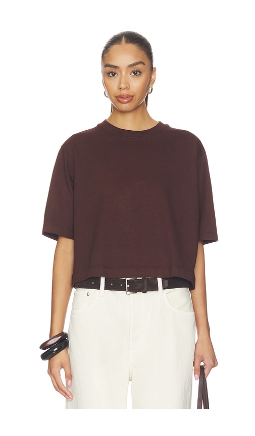 Enza Costa Short Sleeve Supima Structured Tee