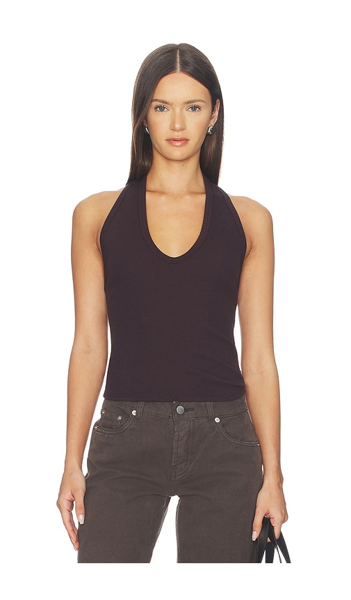 Enza Costa Cotton Rib U Halter