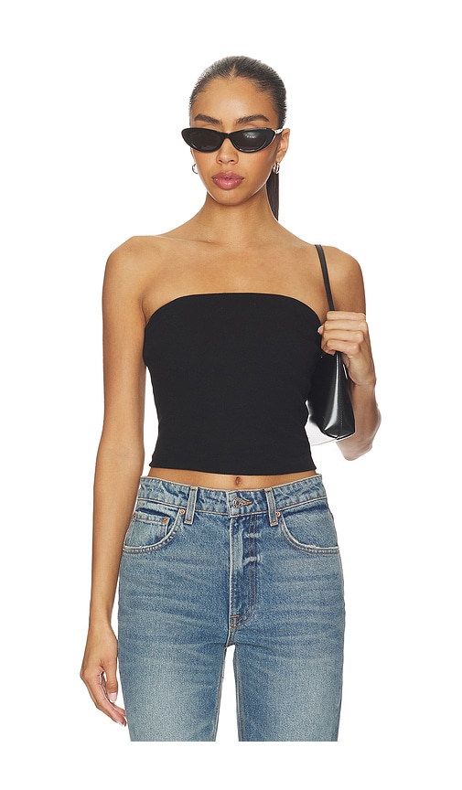Enza Costa TOP BANDEAU EN COTON CTEL en Black Taille XL Also en XS S M 140 €