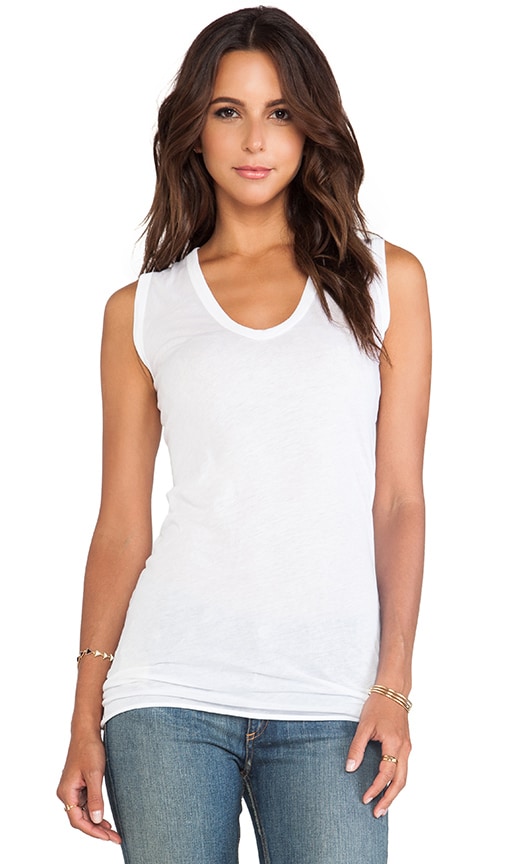 Tissue Jersey Bold Sleeveless Top