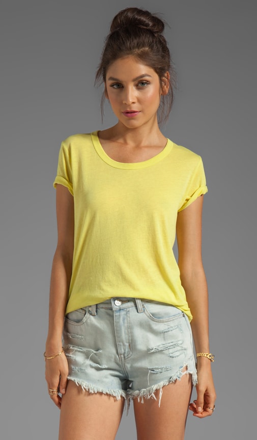 Tissue Jersey Loose Short Sleeve Crew