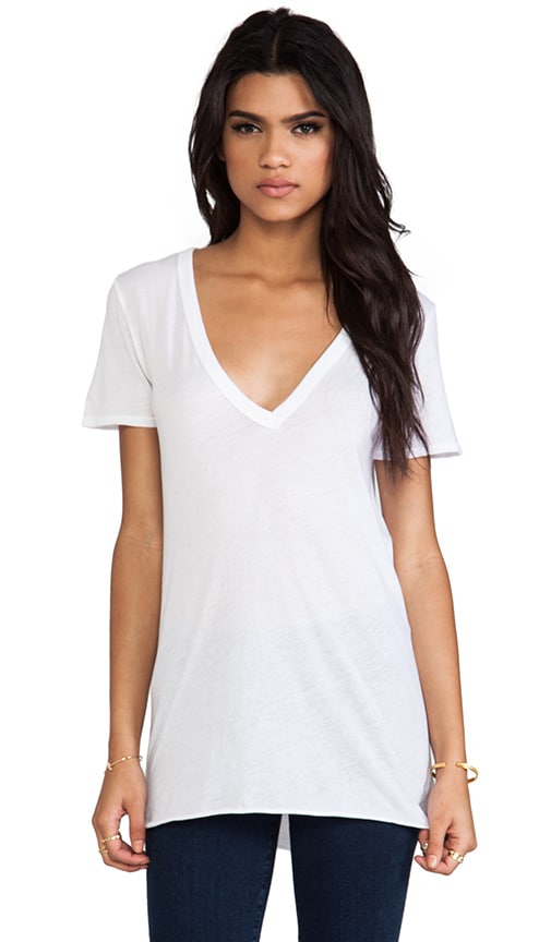 Loose Short Sleeve V Tee
