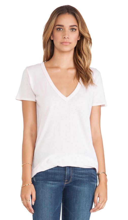 Loose Short Sleeve V Tee