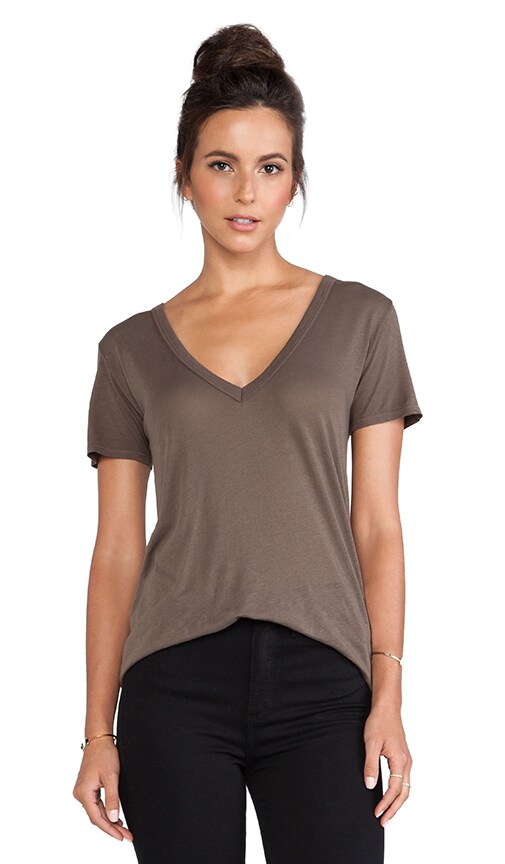 Loose Short Sleeve V Tee