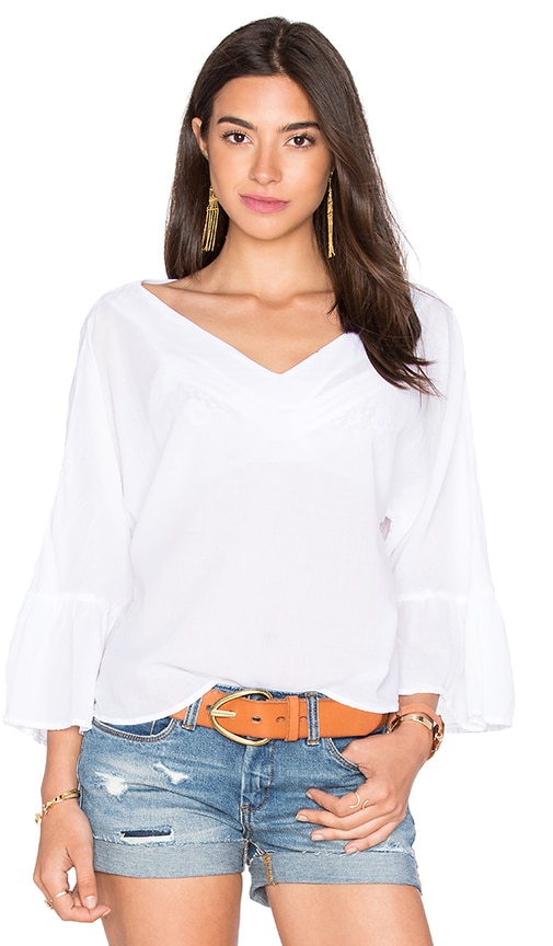 Enza Costa Womens Short Sleeve Scoop Bodysuit