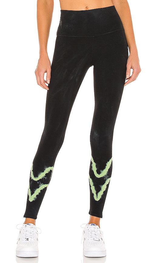 Electric & Rose Sunset Legging in Onyx & Neon
