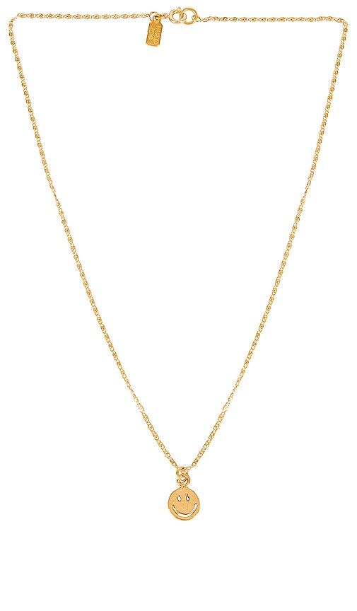 Electric Picks Jewelry Happy Necklace in Gold | REVOLVE