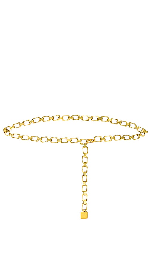 Epifene Paloma Chain Belt in Metallic Gold.