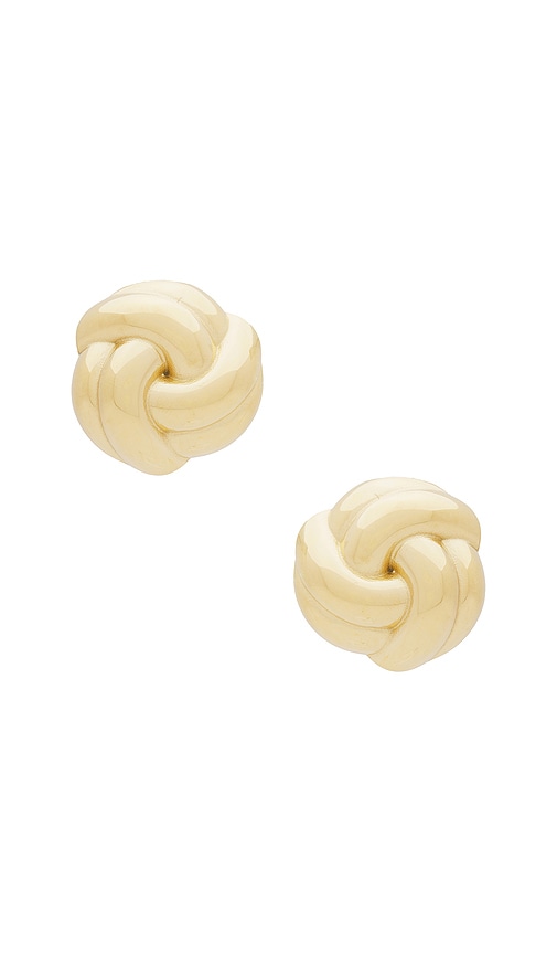 Shop Epifene Round Swirl Stud Earrings In 골드