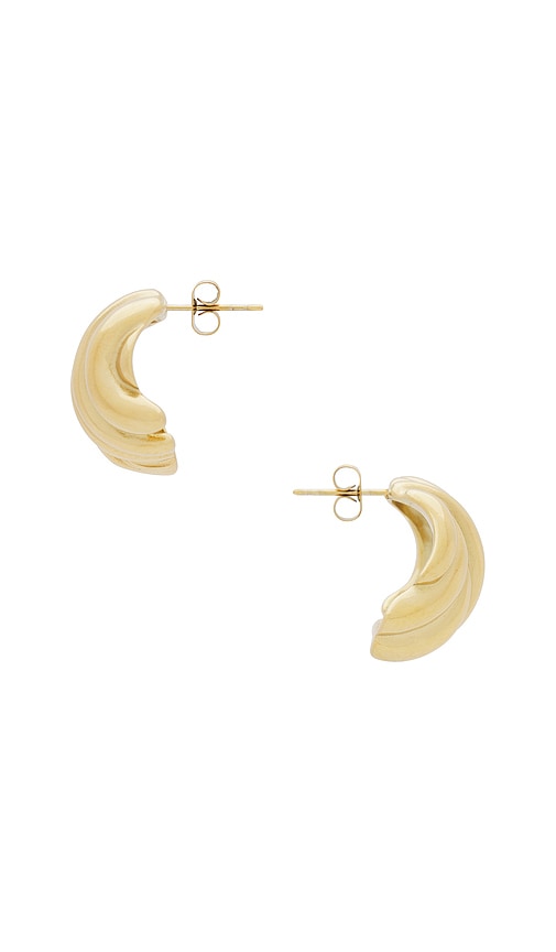 Shop Epifene Baroque Stud Earrings In 골드