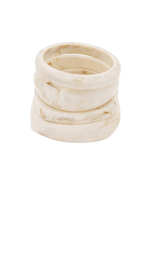 Shop Epifene Marble Resin Bangles In 마블