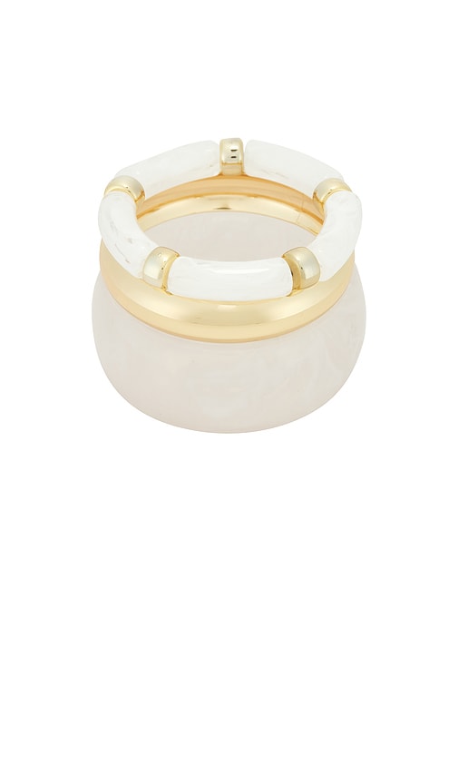 Epifene LOT DE 3 BRACELETS en Metallic Gold White 91 €
