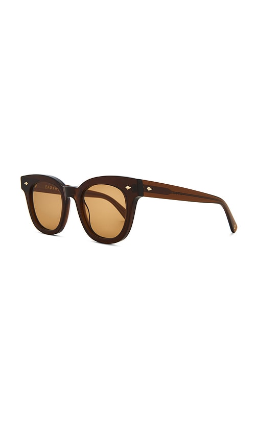 Epokhe Dylan Zero Sunglasses In Maple Polished & Brown