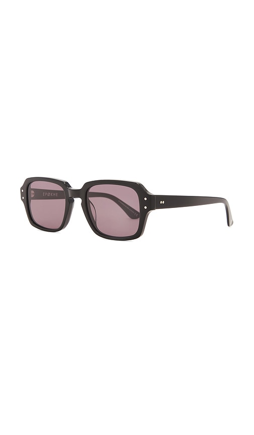 Shop Epokhe Wilson Sunglasses In Black Polished & Black